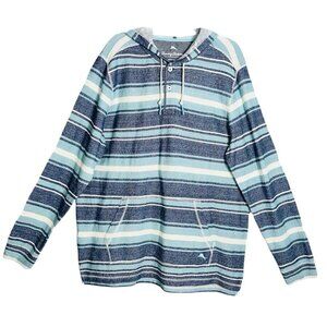 Tommy Bahama Men's Blue Horizon Baja Hoodie in Bering Blue Size Small